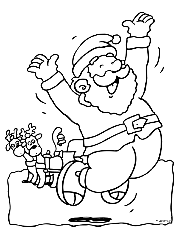 Christmas man coloring pages