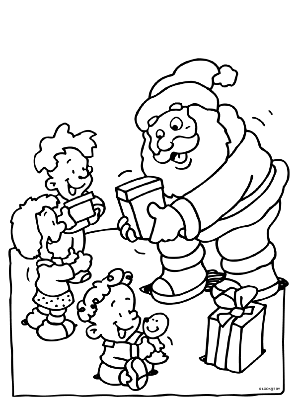 Christmas man coloring pages