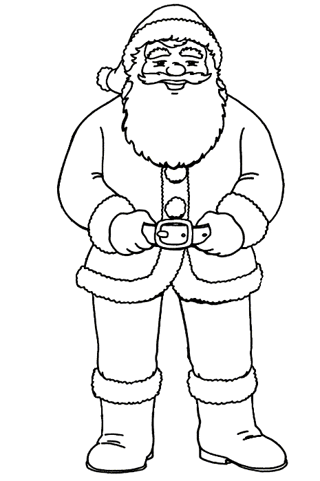 Christmas man coloring pages