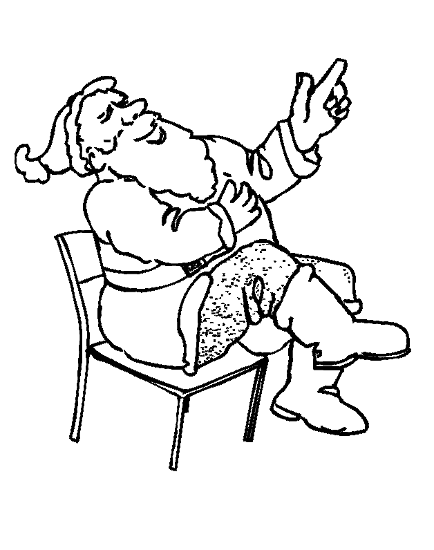 Christmas man coloring pages