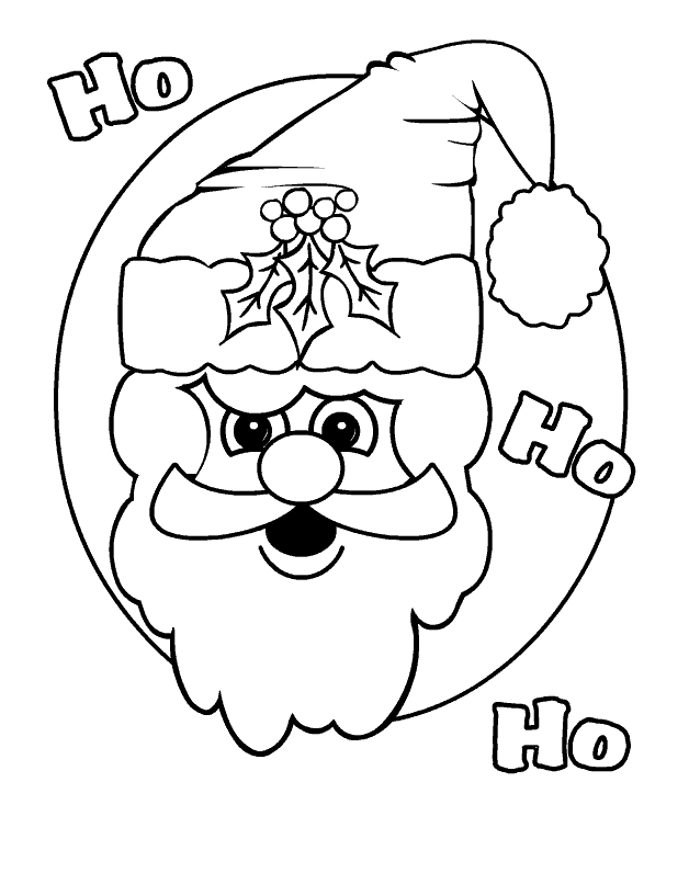 Christmas man coloring pages