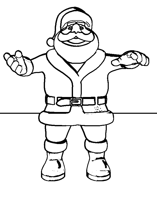 Christmas man coloring pages