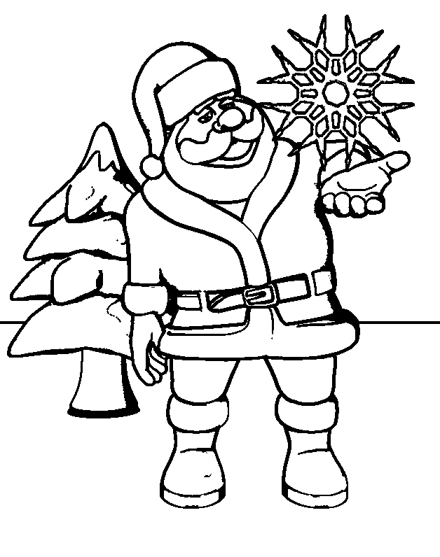 Christmas man coloring pages