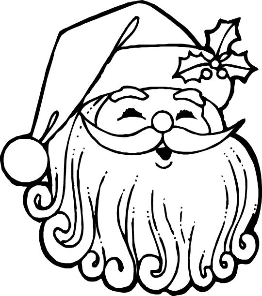 Christmas man coloring pages