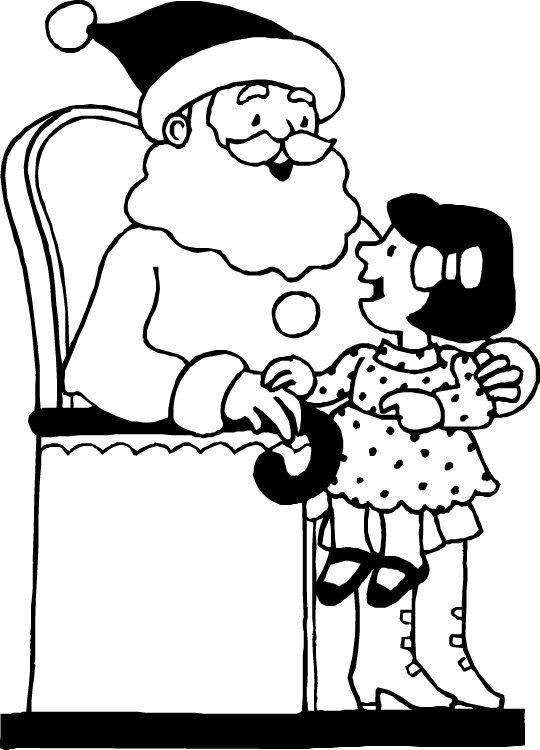 Christmas man coloring pages