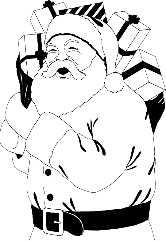 Christmas man coloring pages