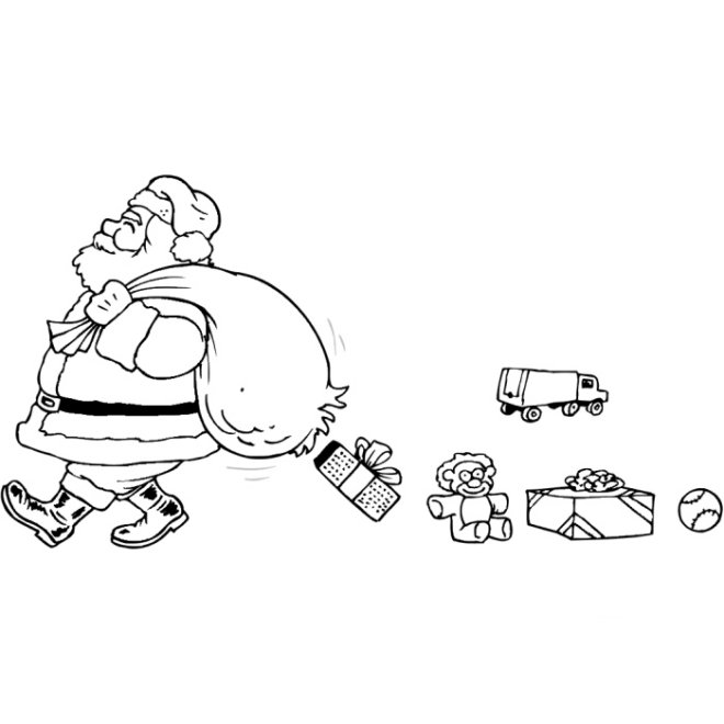 Christmas man coloring pages