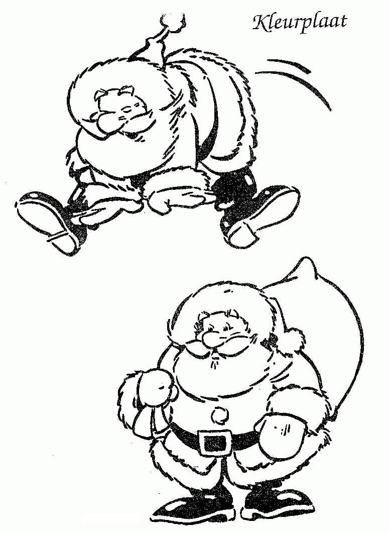 Christmas man coloring pages