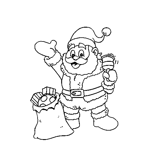 Christmas man coloring pages