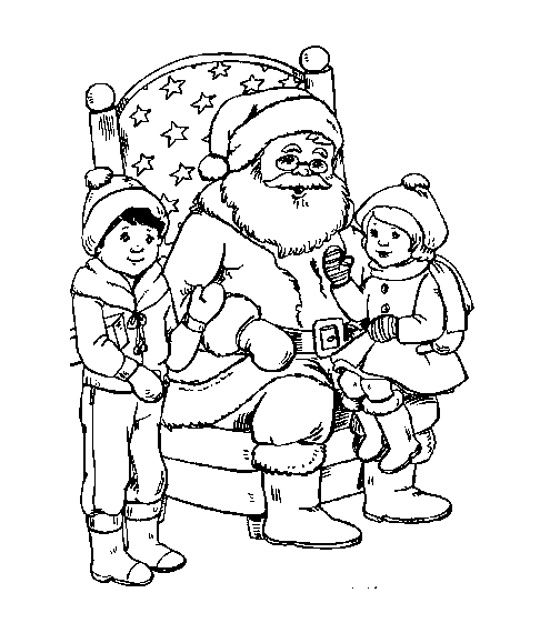 Christmas man coloring pages