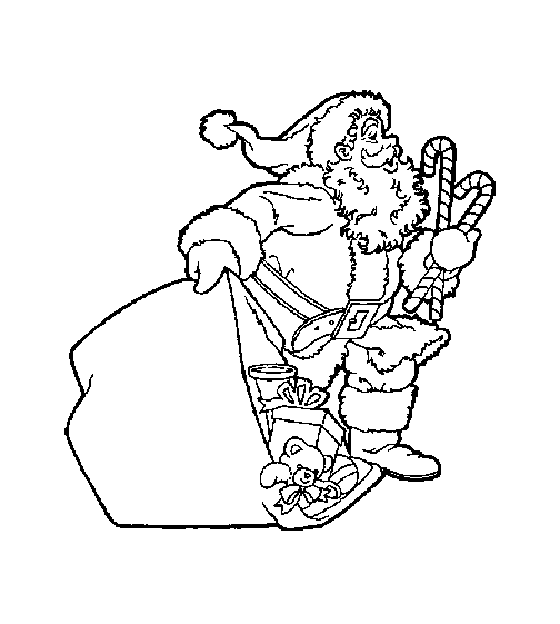 Christmas man coloring pages