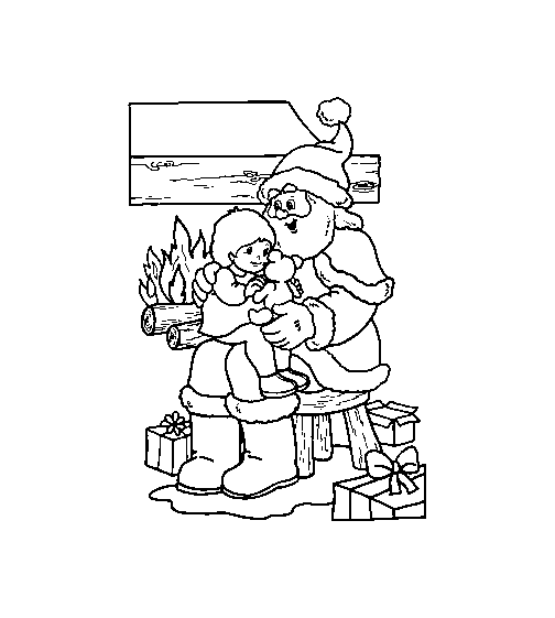 Christmas man coloring pages