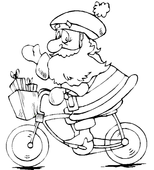 Christmas man coloring pages