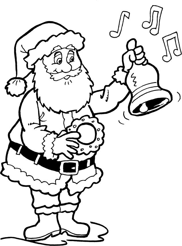 Christmas man coloring pages