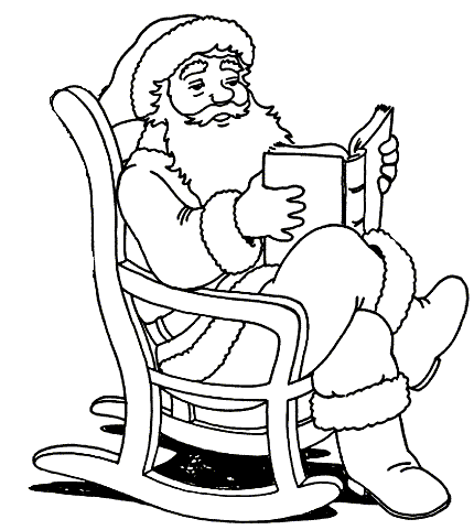 Christmas man coloring pages