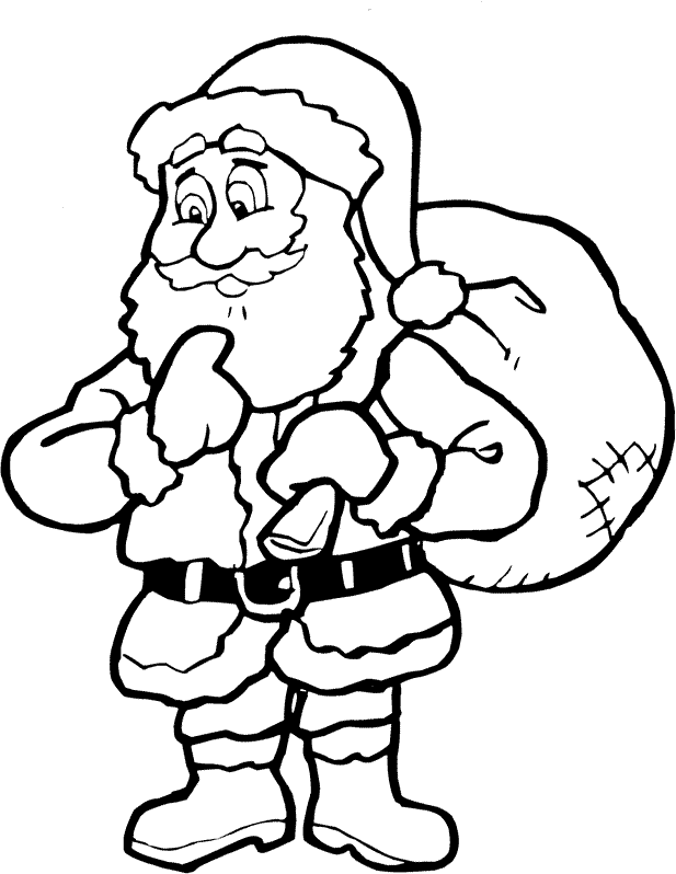 Christmas man coloring pages