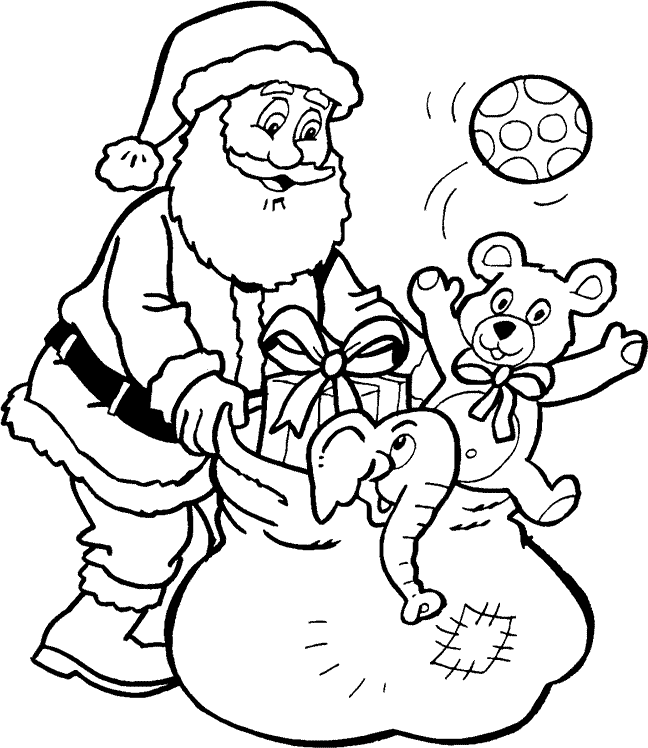 Christmas man coloring pages
