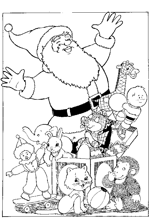 Christmas man coloring pages