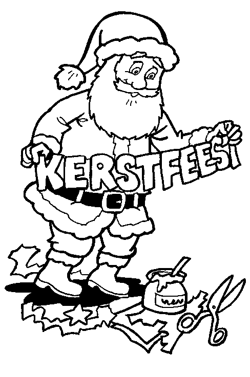 Christmas man coloring pages