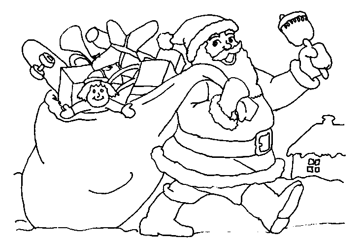 Christmas man coloring pages