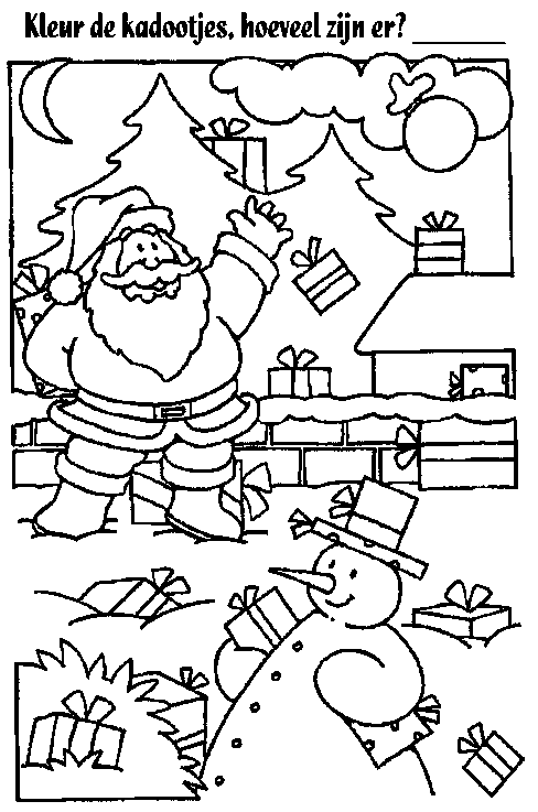 Christmas man coloring pages