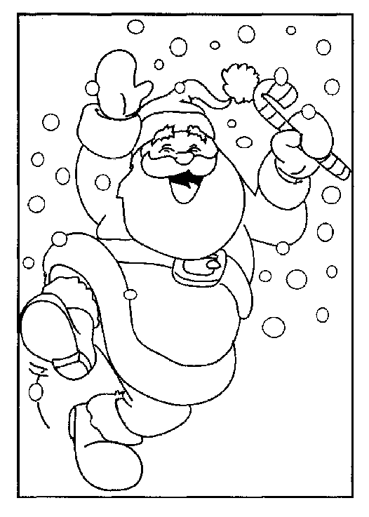 Christmas man coloring pages