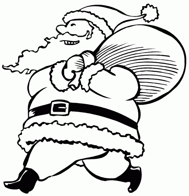 Christmas man coloring pages