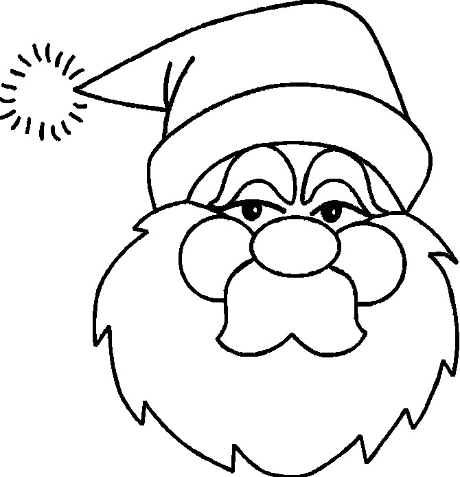 Christmas man coloring pages