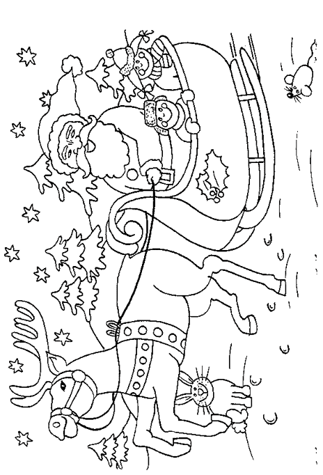 Christmas man coloring pages