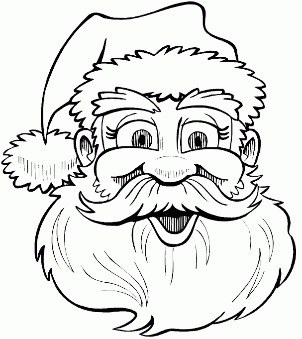 Christmas man coloring pages