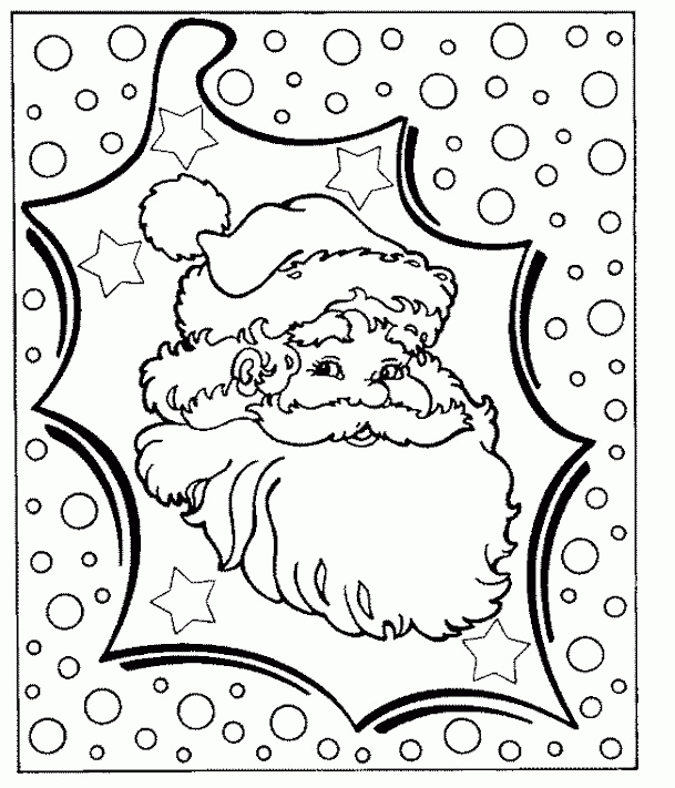 Christmas man coloring pages