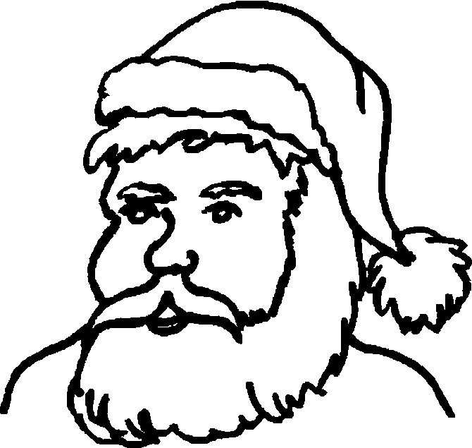 Christmas man coloring pages