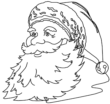 Christmas man coloring pages