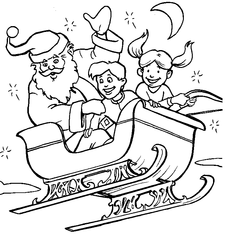 Christmas man coloring pages