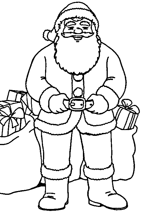 Christmas man coloring pages