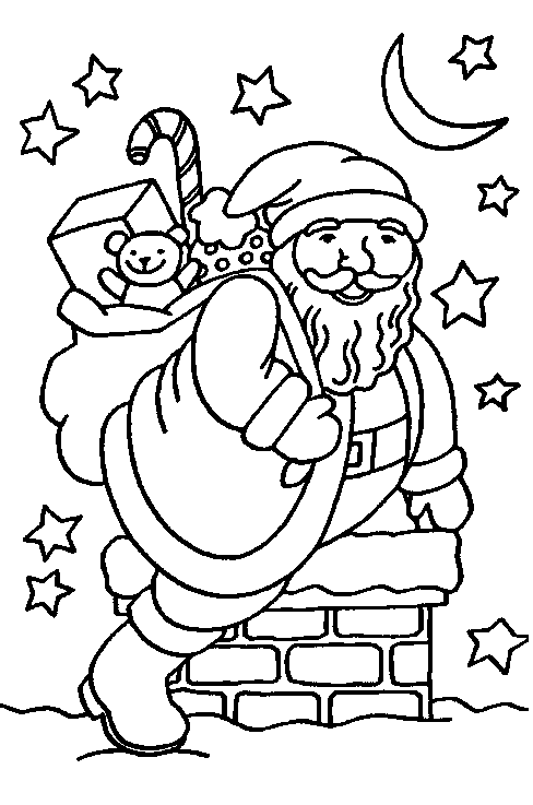 Christmas man coloring pages
