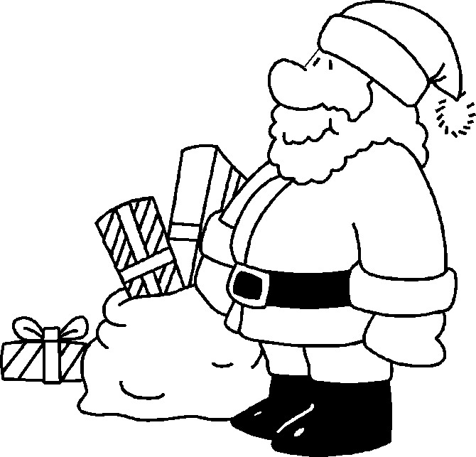 Christmas man coloring pages