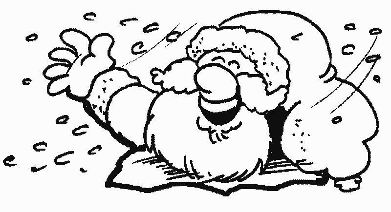 Christmas man coloring pages
