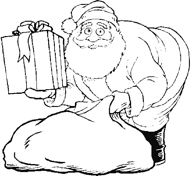 Christmas man coloring pages