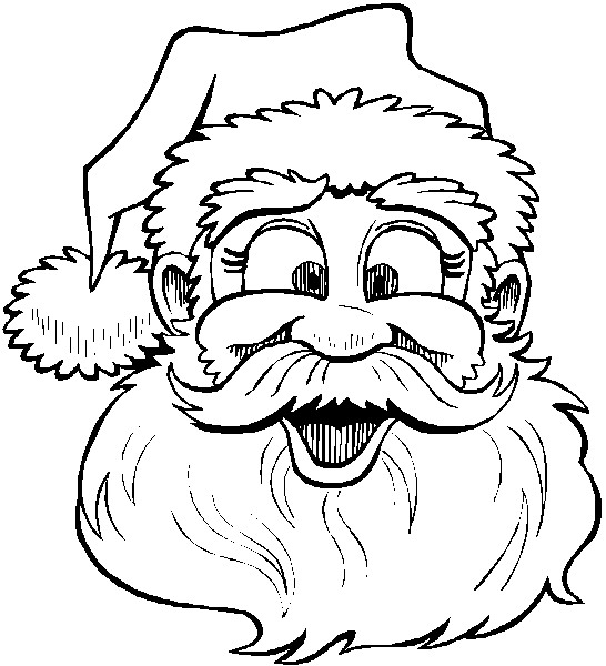 Christmas man coloring pages