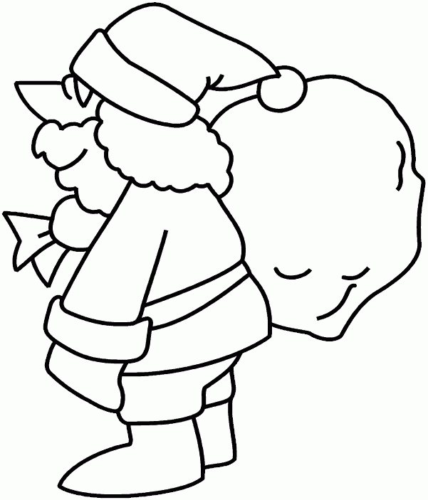 Christmas man coloring pages