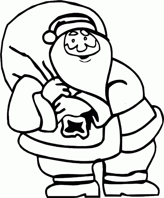 Christmas man coloring pages