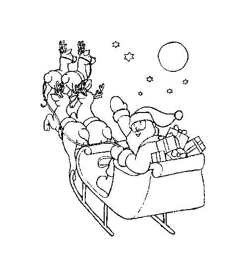 Christmas sled coloring pages