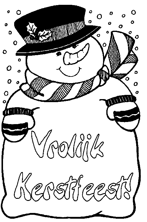 Christmas snowman coloring pages