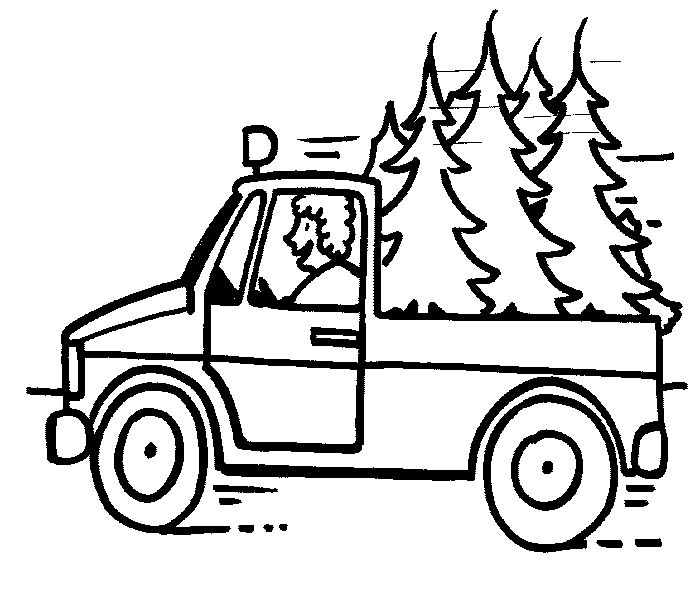 Christmas tree coloring pages