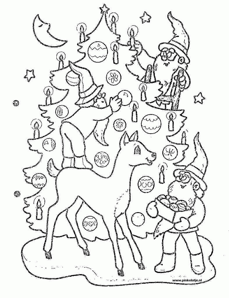 Christmas tree coloring pages