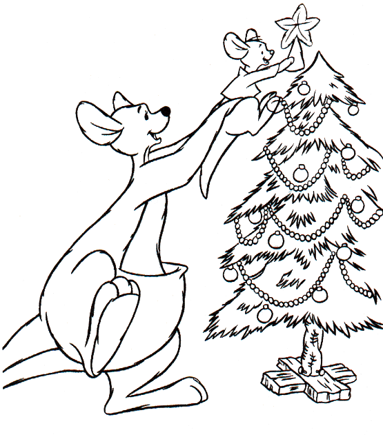 Christmas tree coloring pages