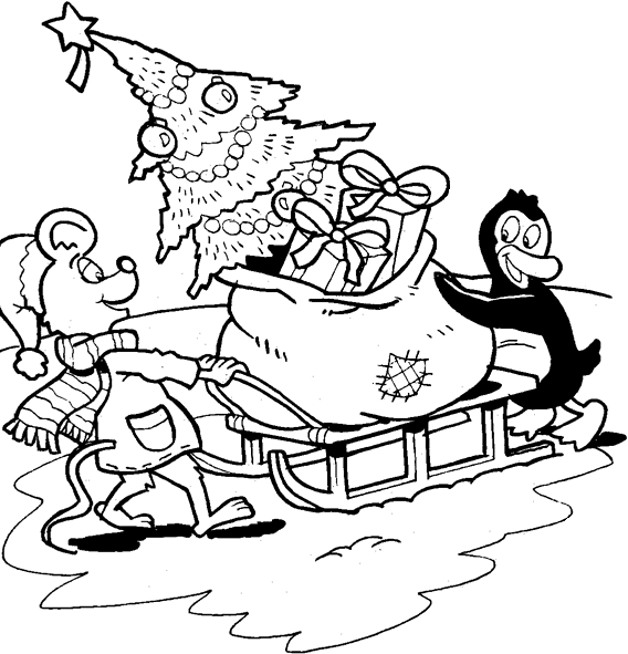 Christmas tree coloring pages