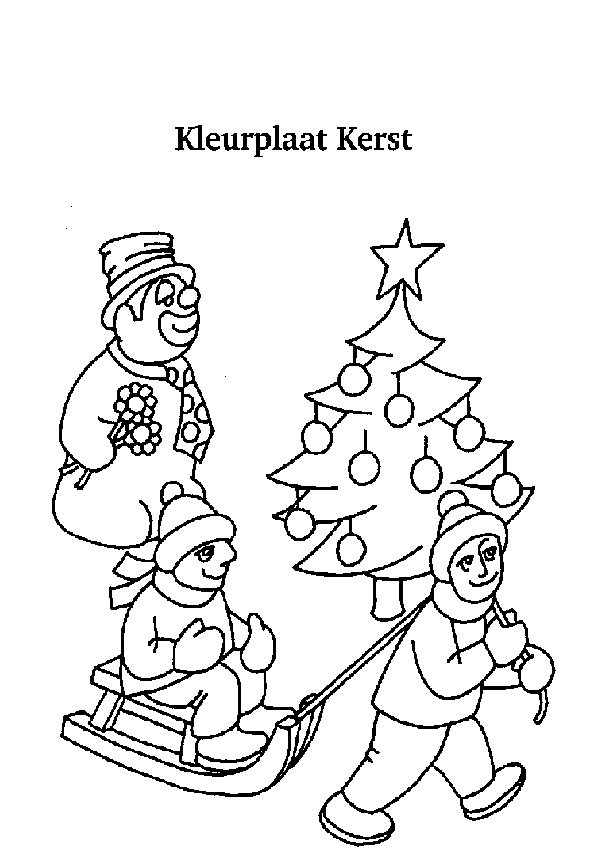 Christmas tree coloring pages