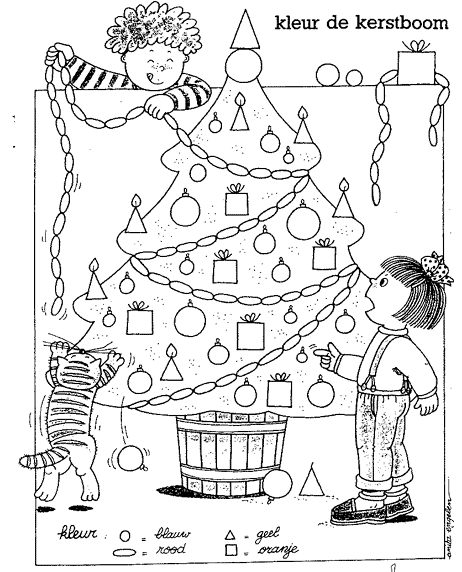 Christmas tree coloring pages